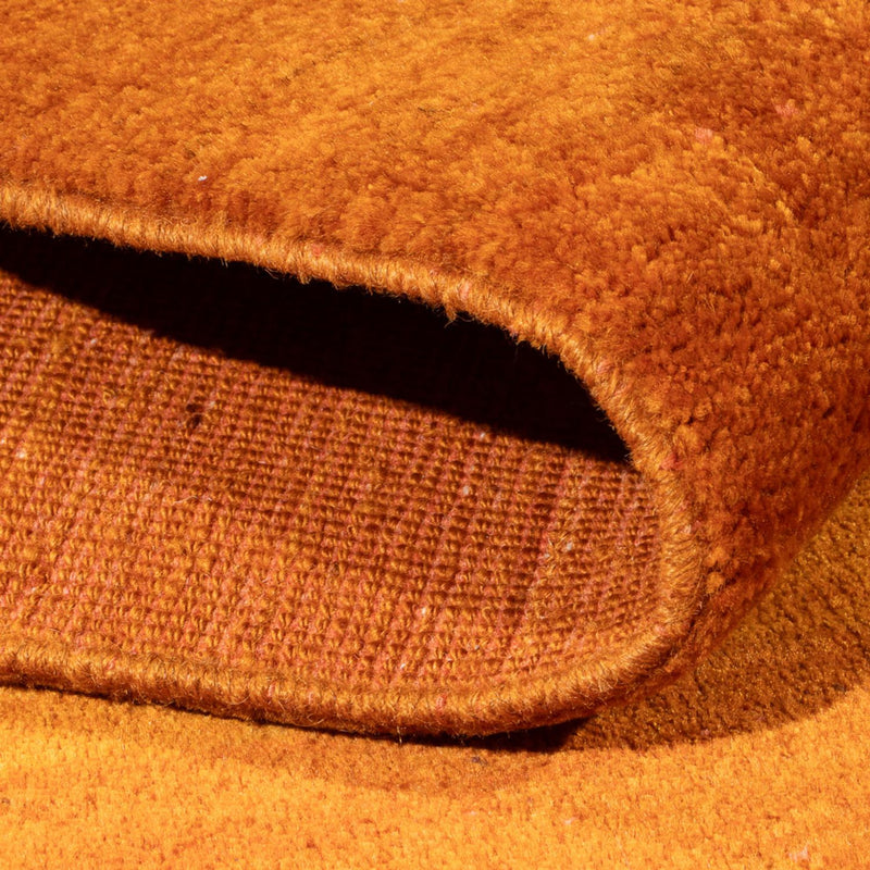Gabbeh Persisch Teppich 155x195cm - Perserteppich Wollteppich - orange