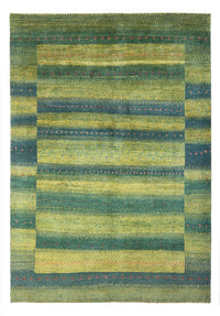 Gabbeh Persisch Teppich 148x204cm - Perserteppich Wollteppich - dunkelgrün – product image