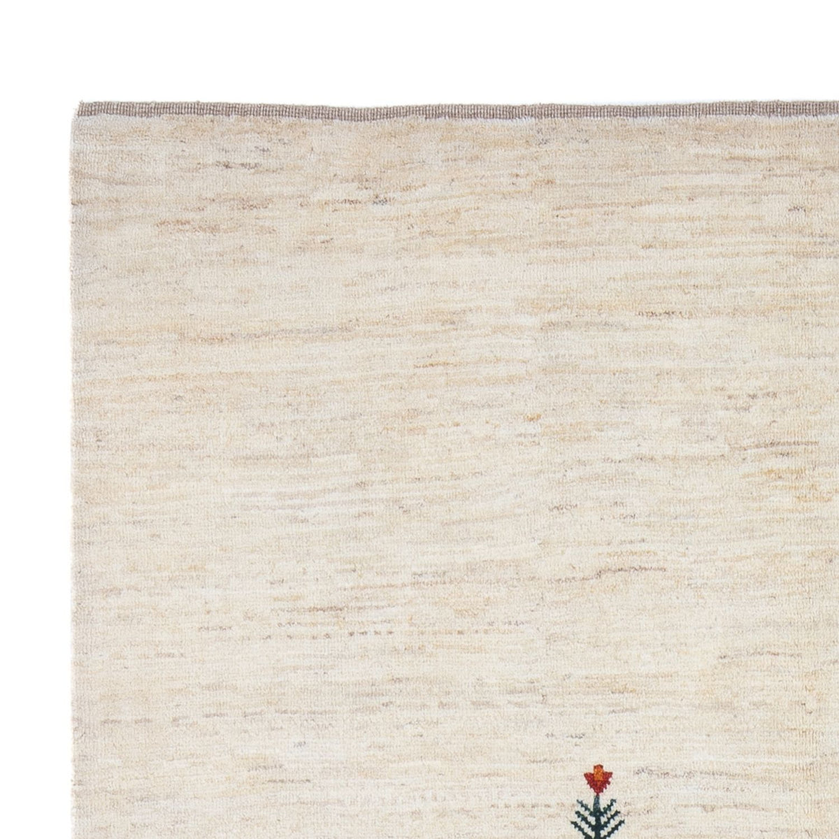 Gabbeh Persisch Teppich 155x207cm - Perserteppich Wollteppich - silber
