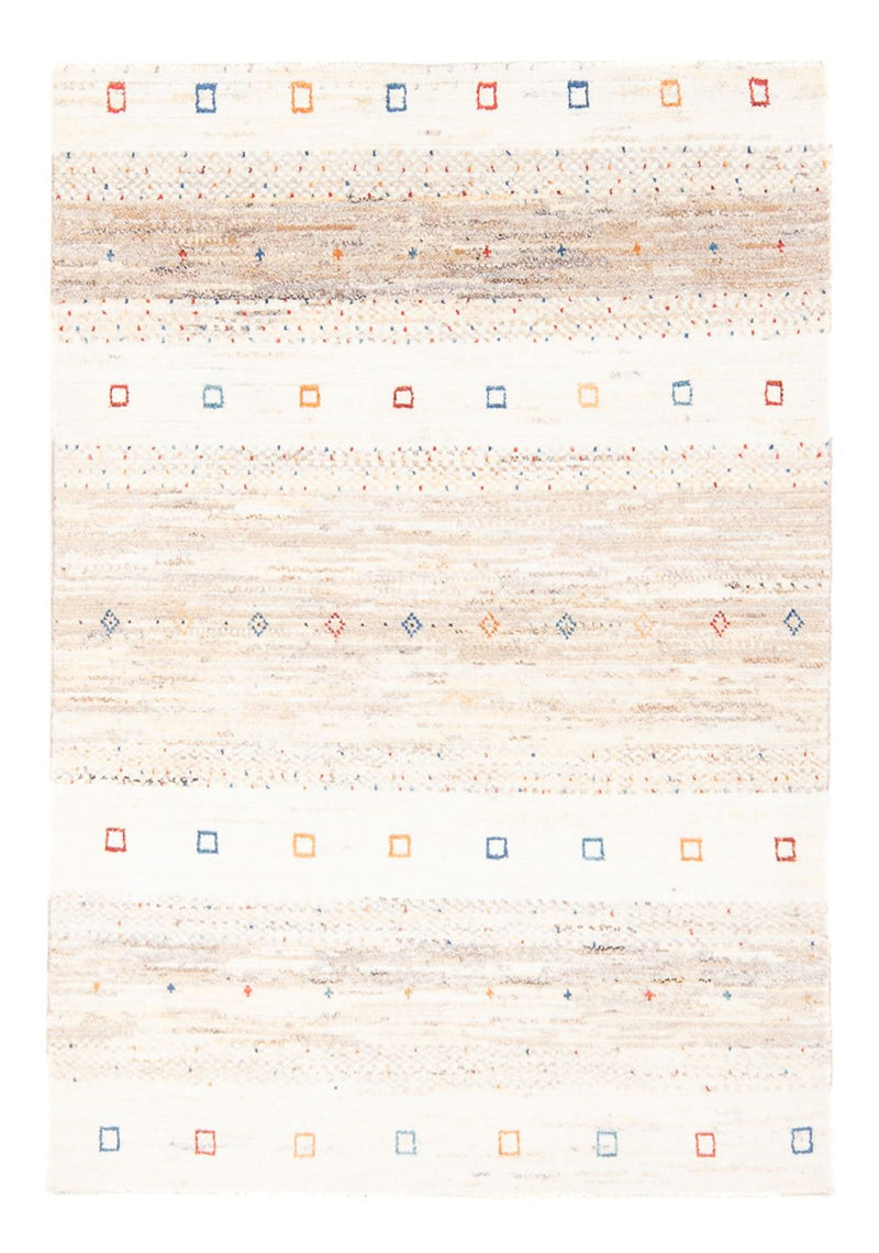 Gabbeh Persisch Teppich 101x146cm - Perserteppich Wollteppich - mehrfarbig