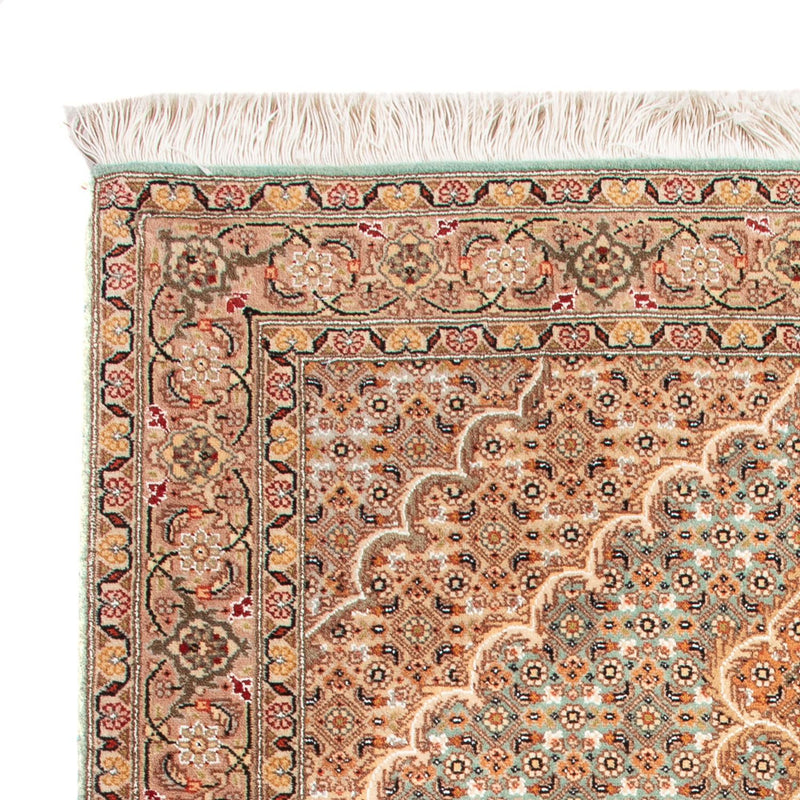 Täbriz Teppich 82x118cm - Perserteppich - petrolblau