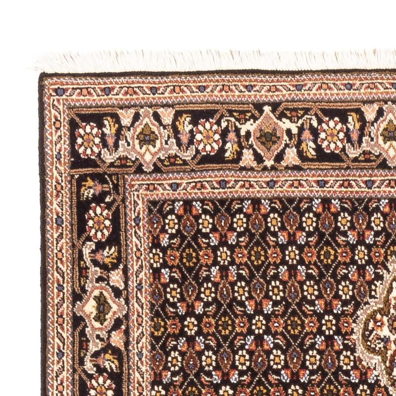Täbriz - 40 Raj Teppich 102x150cm - Perserteppich - dunkelblau