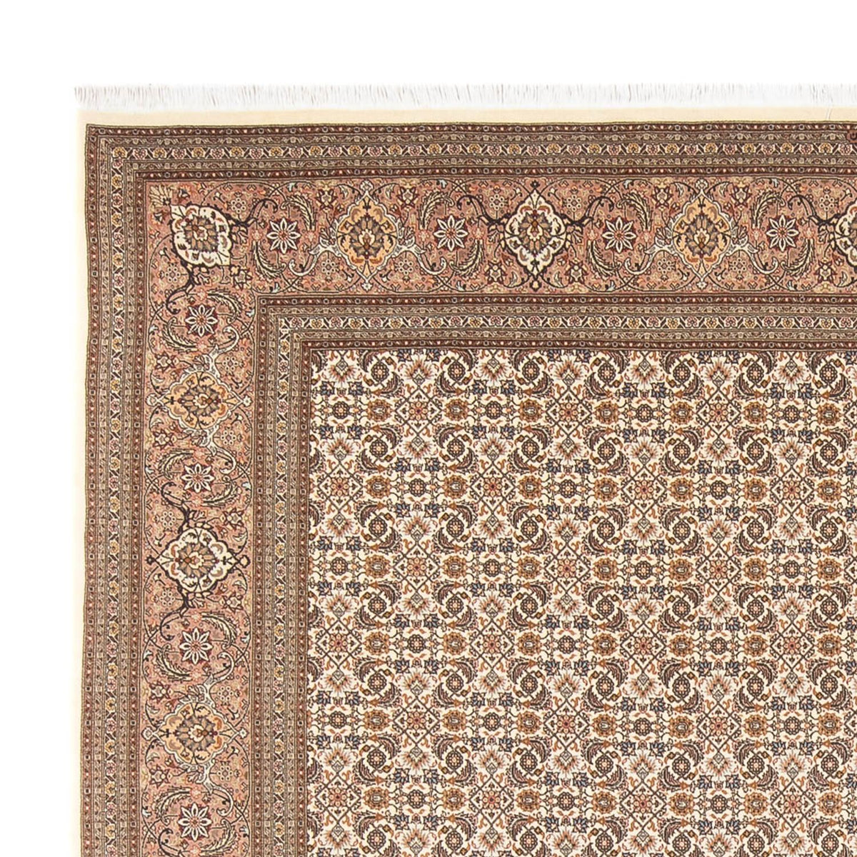 Täbriz - 50 Raj Teppich 253x290cm - Perserteppich - dunkelbeige