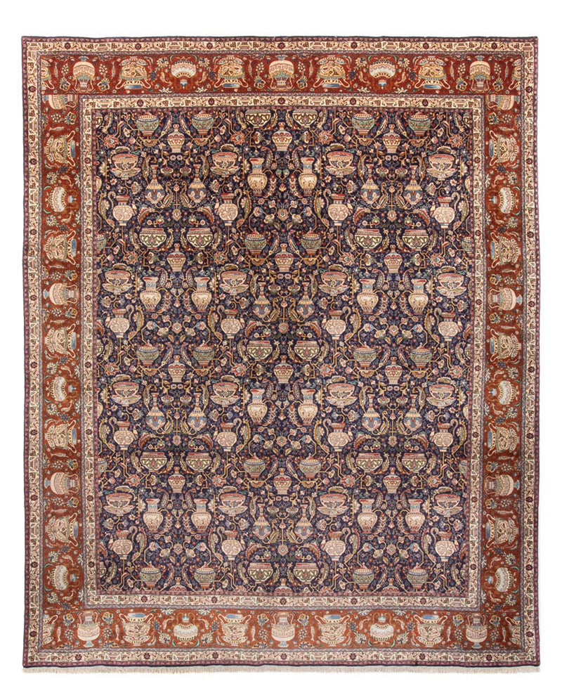 Täbriz Teppich 300x387cm - Perserteppich - dunkelblau