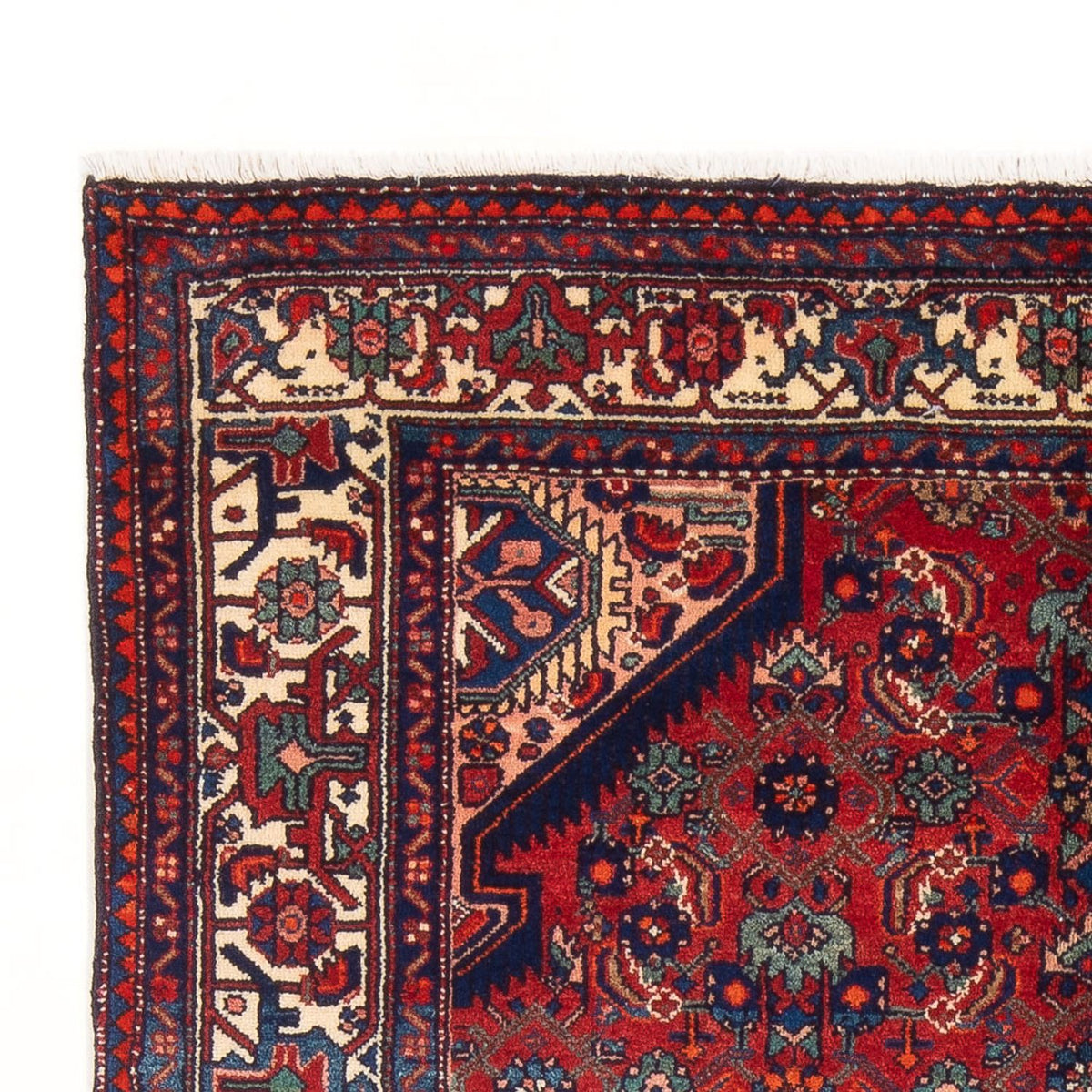 Hamadan Teppich 137x220cm - Perserteppich - rot