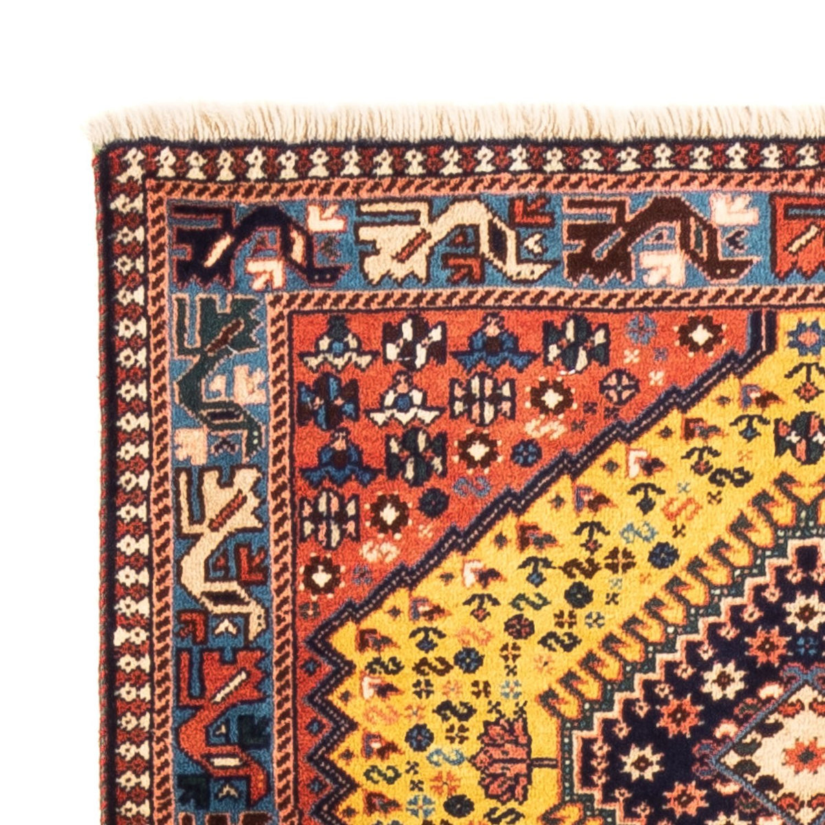 Yalameh Teppich 83x195cm - Perserteppich - gelb