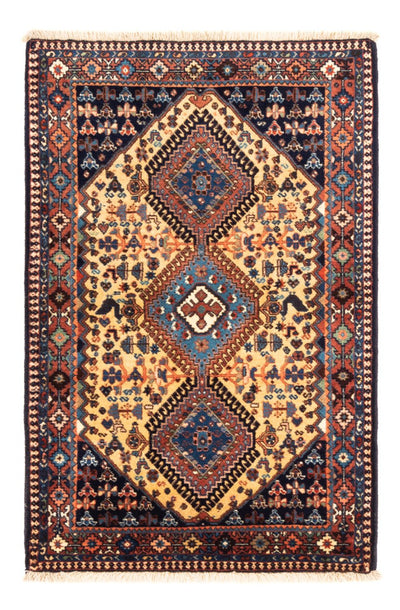 Yalameh Teppich 87x132cm - Perserteppich - gelb