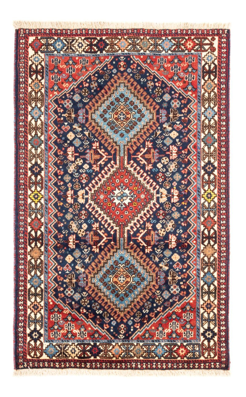 Yalameh Teppich 78x124cm - Perserteppich - dunkelblau