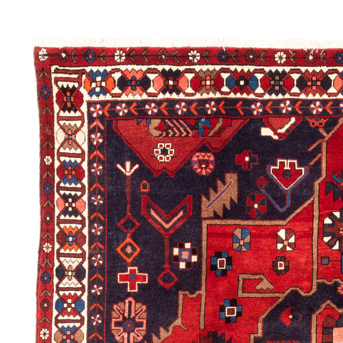 Gabbeh Persisch Teppich 210x300cm - Perserteppich Wollteppich - mehrfarbig