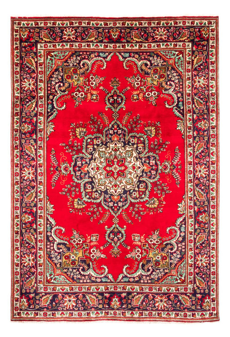 Täbriz Teppich 210x304cm - Perserteppich - rot