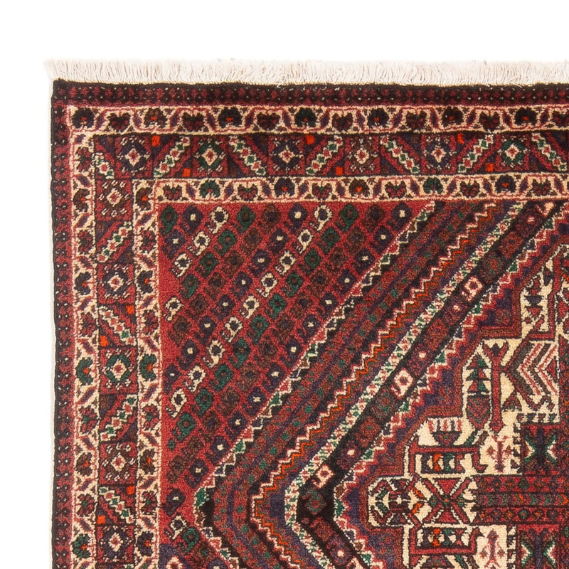 Afshar Sirjan Teppich 120x173cm - Perserteppich - rot