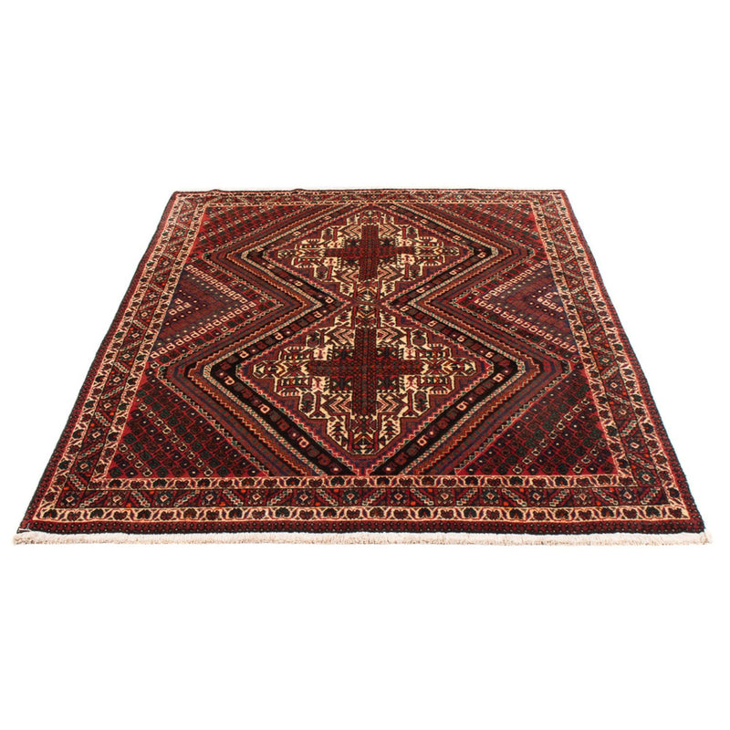 Afshar Sirjan Teppich 120x173cm - Perserteppich - rot
