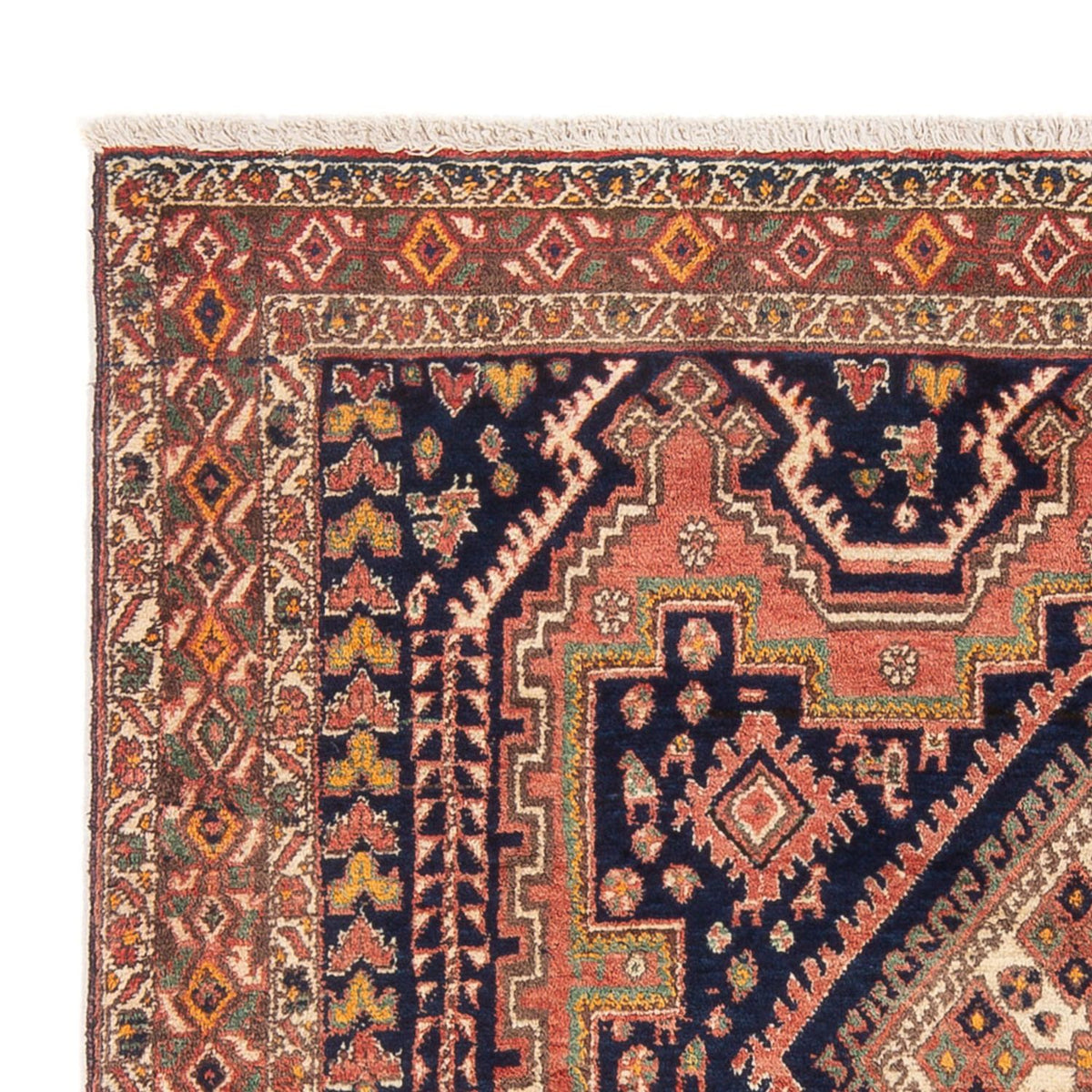 Afshar Sirjan Teppich 133x167cm - Perserteppich - rot