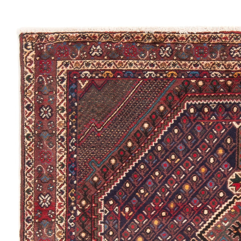 Afshar Sirjan Teppich 128x170cm - Perserteppich - dunkelblau