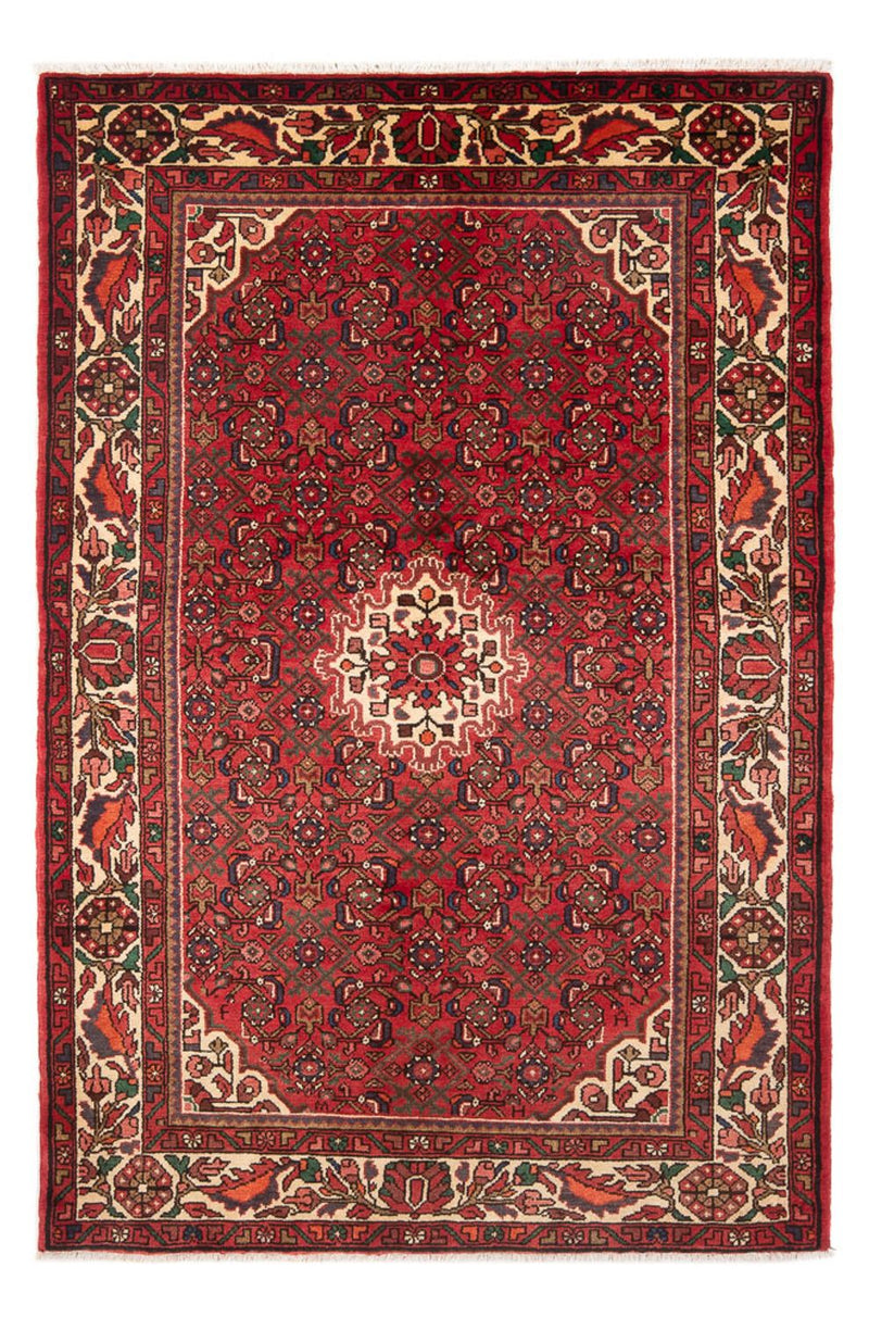 Hosseinabad Teppich 138x213cm - Perserteppich - rot