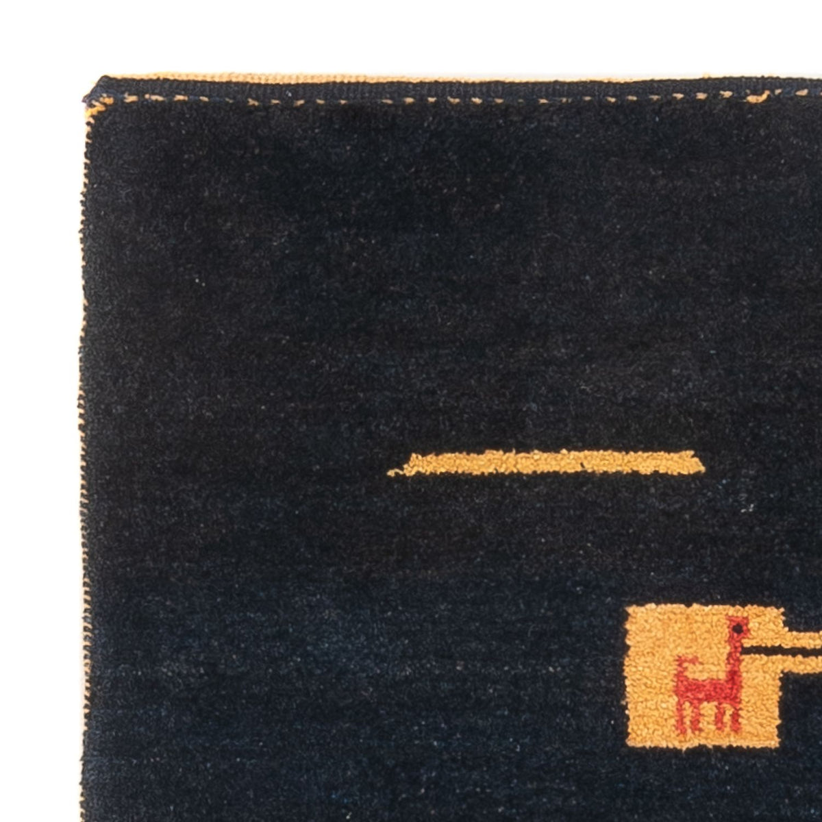Gabbeh Persisch Teppich 85x113cm - Perserteppich Wollteppich - mehrfarbig