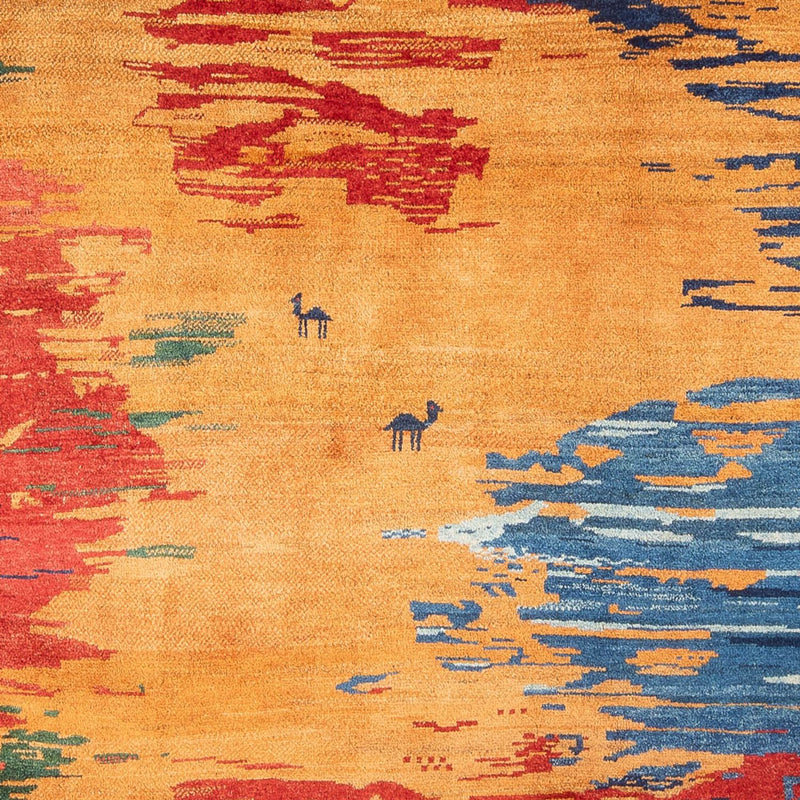 Gabbeh Persisch Teppich 234x282cm - Perserteppich Wollteppich - mehrfarbig
