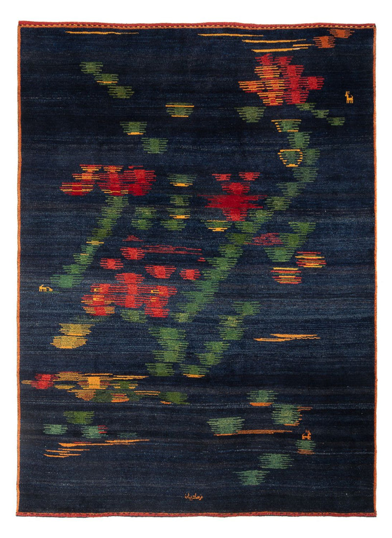 Gabbeh Persisch Teppich 220x288cm - Perserteppich Wollteppich - mehrfarbig