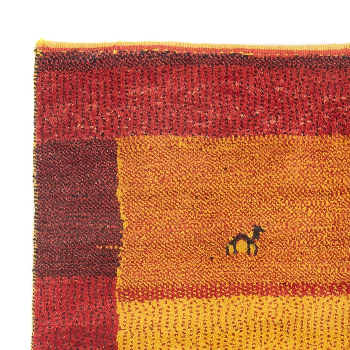 Gabbeh Persisch Teppich 124x170cm - Perserteppich Wollteppich - mehrfarbig