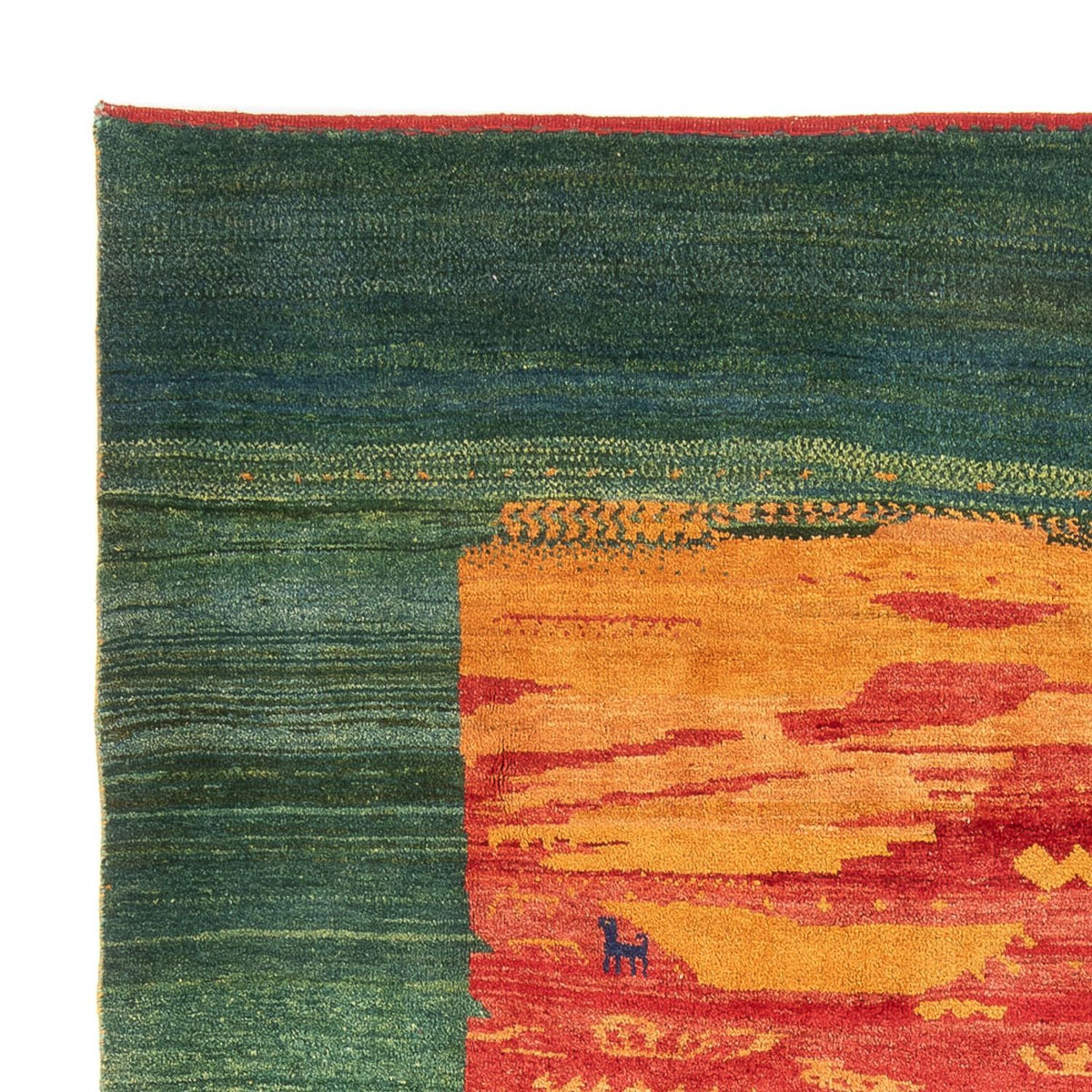 Gabbeh Persisch Teppich 215x260cm - Perserteppich Wollteppich - mehrfarbig