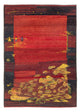 Gabbeh Persisch Teppich 127x176cm - Perserteppich Wollteppich - mehrfarbig