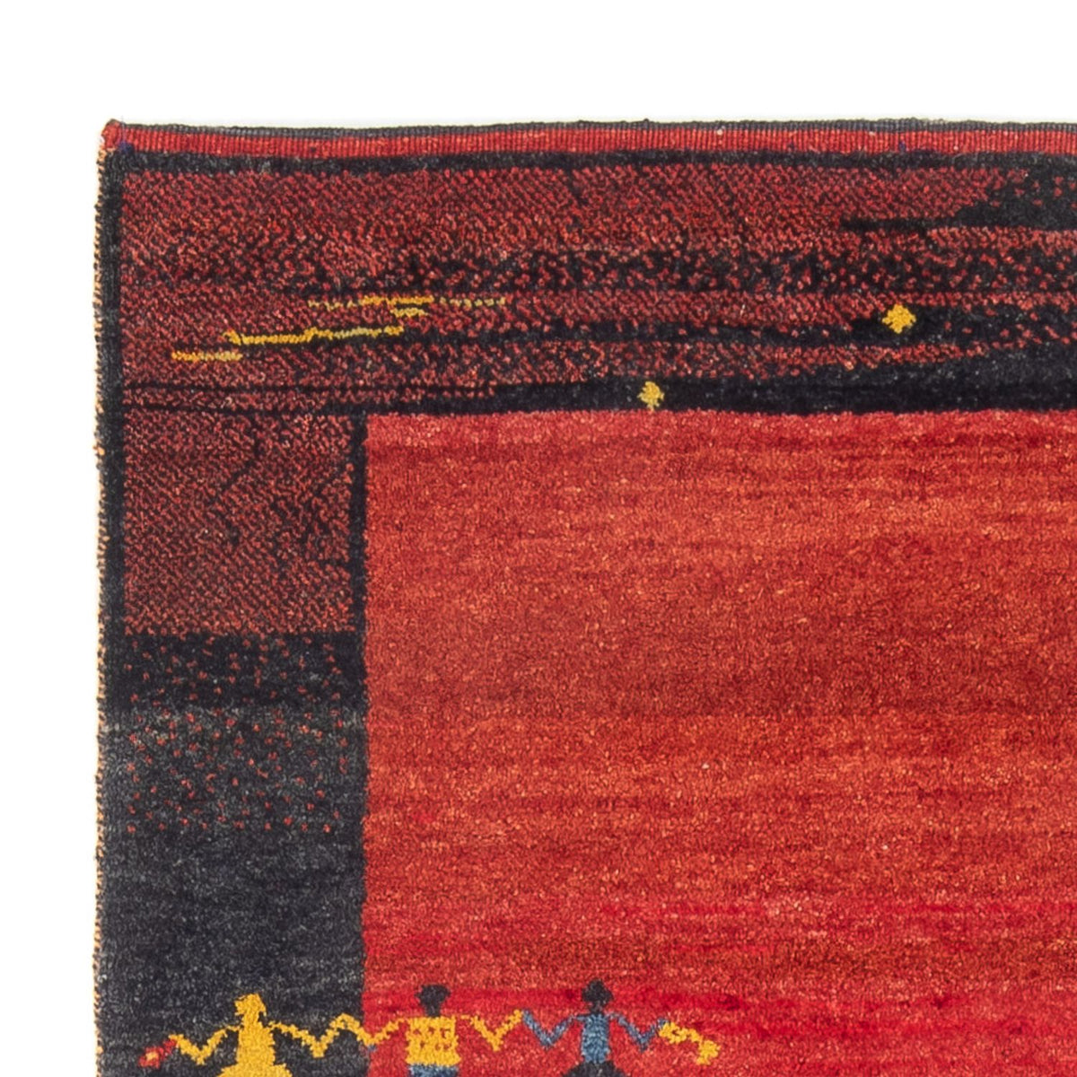 Gabbeh Persisch Teppich 127x176cm - Perserteppich Wollteppich - mehrfarbig