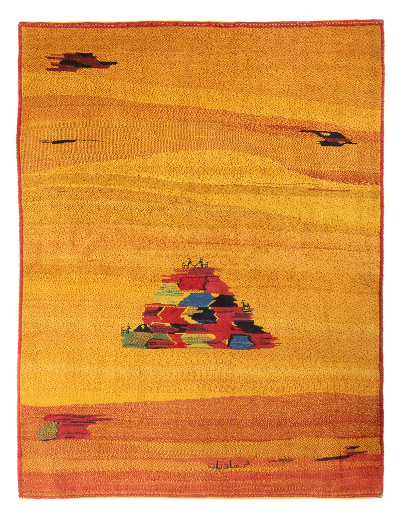 Gabbeh Persisch Teppich 198x250cm - Perserteppich Wollteppich - mehrfarbig