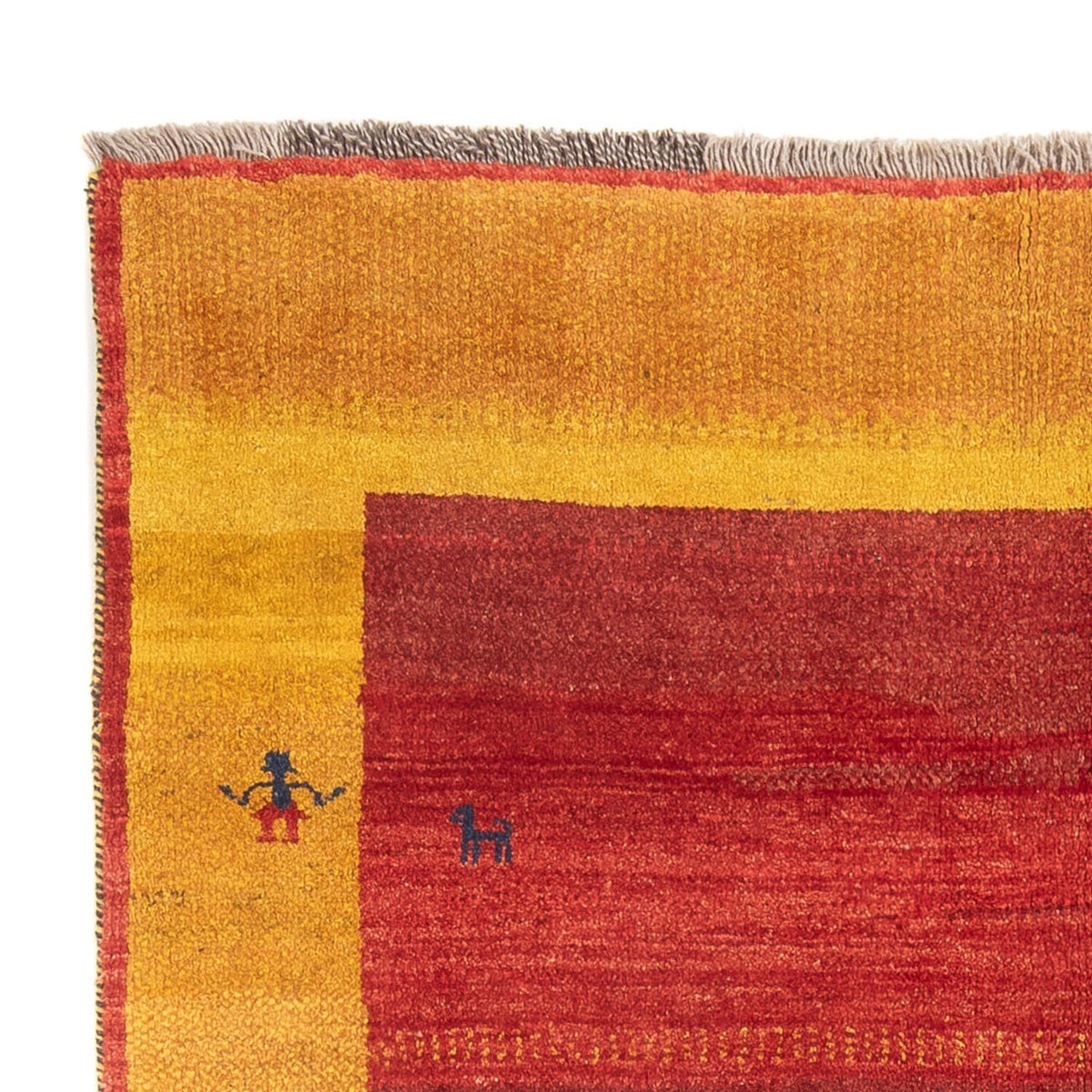 Gabbeh Persisch Teppich 155x200cm - Perserteppich Wollteppich - mehrfarbig