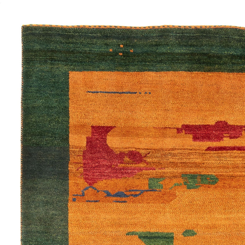 Gabbeh Persisch Teppich 203x228cm - Perserteppich Wollteppich - mehrfarbig