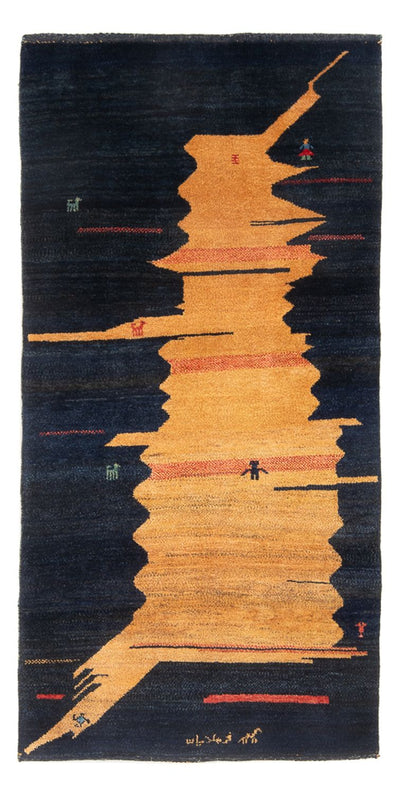 Gabbeh Persisch Teppich 104x200cm - Perserteppich Wollteppich - mehrfarbig