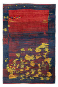 Gabbeh Persisch Teppich 190x266cm - Perserteppich Wollteppich - mehrfarbig – product image