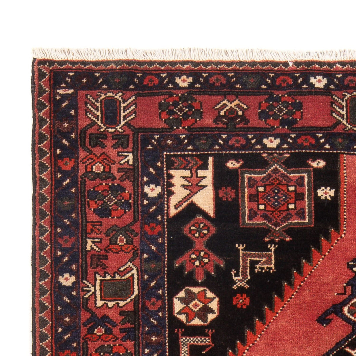 Hamadan Teppich 140x215cm - Perserteppich - orange