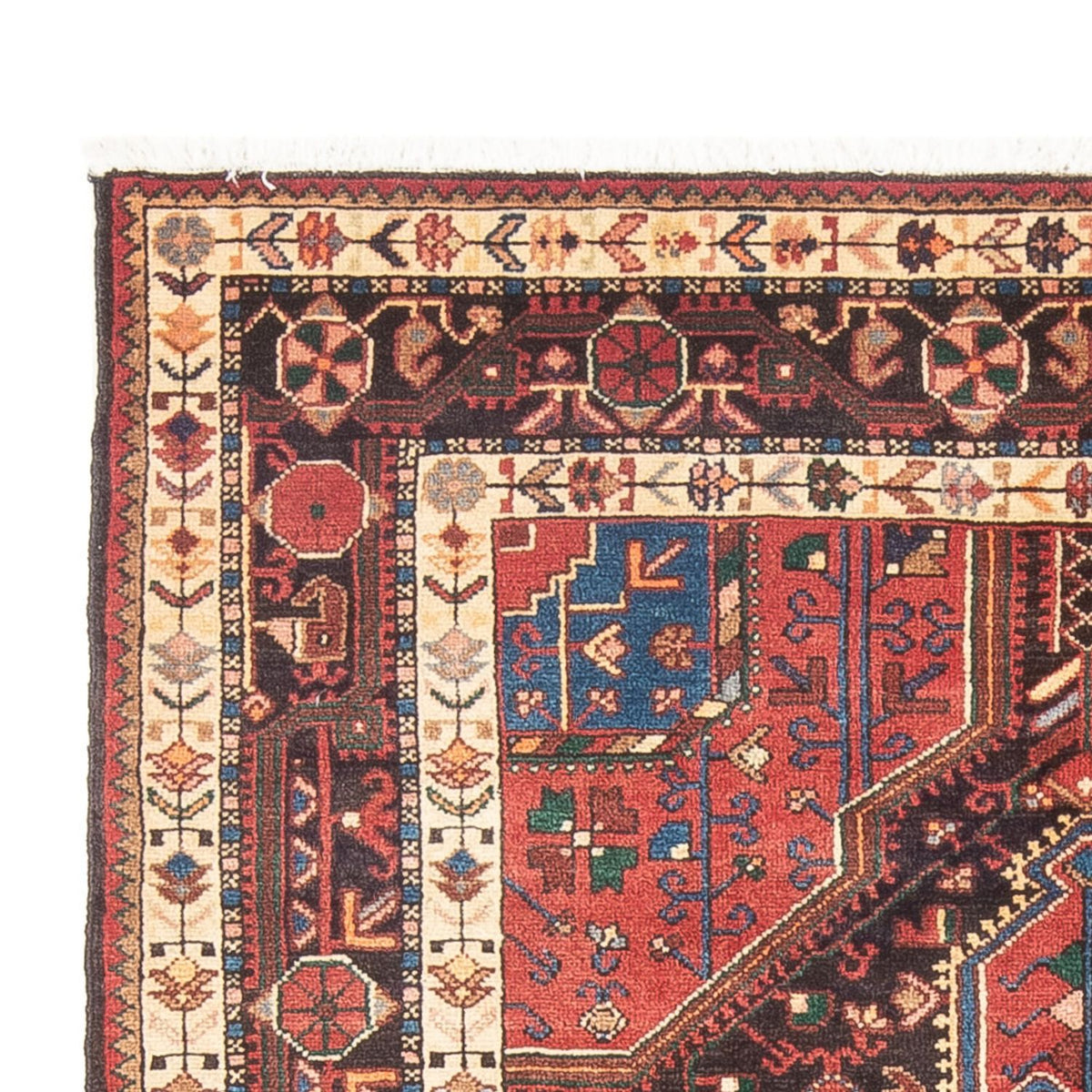 Hamadan Teppich 144x215cm - Perserteppich - hellrot