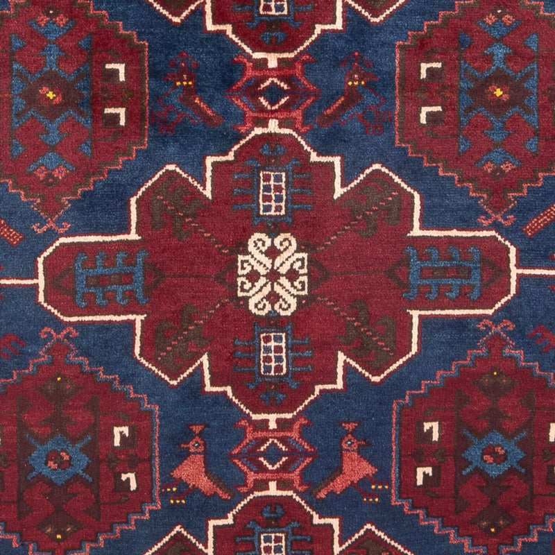 Hamadan Teppich 127x212cm - Perserteppich - blau