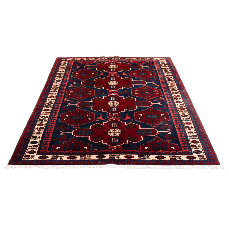 Hamadan Teppich 127x212cm - Perserteppich - blau
