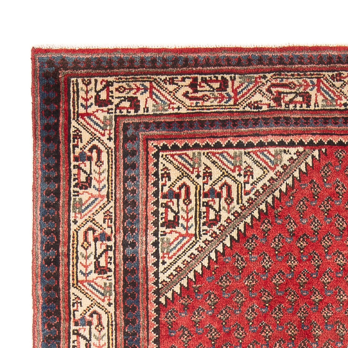 Hamadan Teppich 130x210cm - Perserteppich - rot