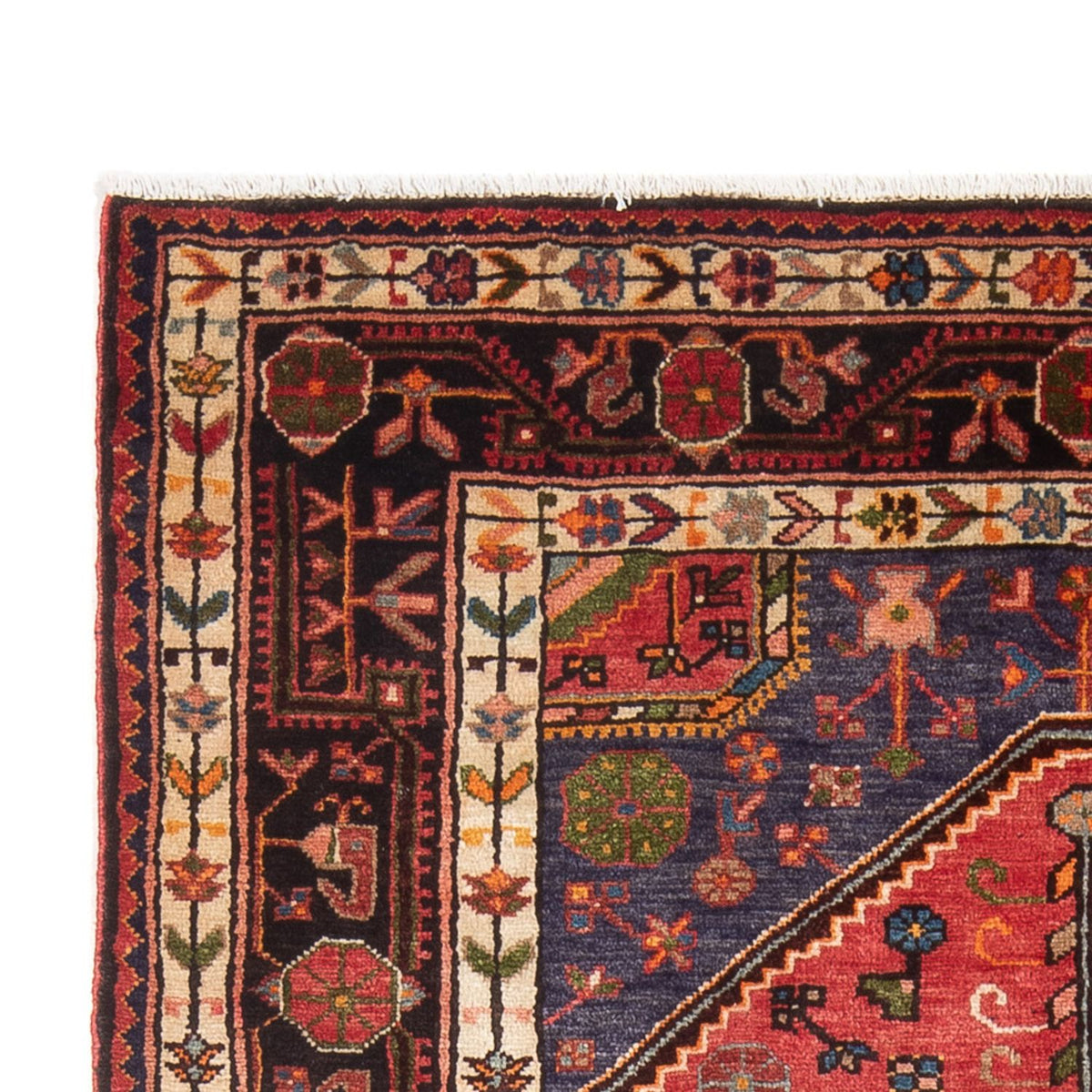 Hamadan Teppich 129x232cm - Perserteppich - rot