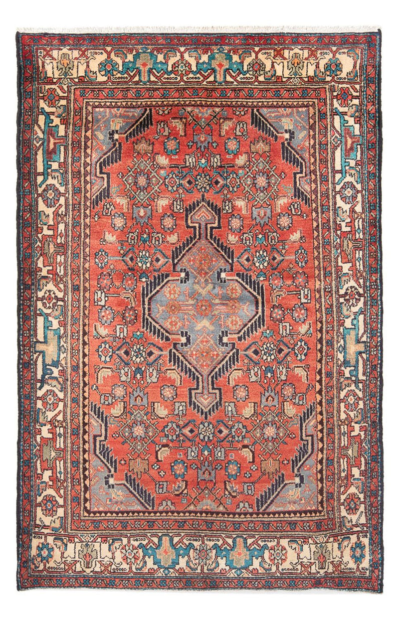 Hamadan Teppich 147x225cm - Perserteppich - rot