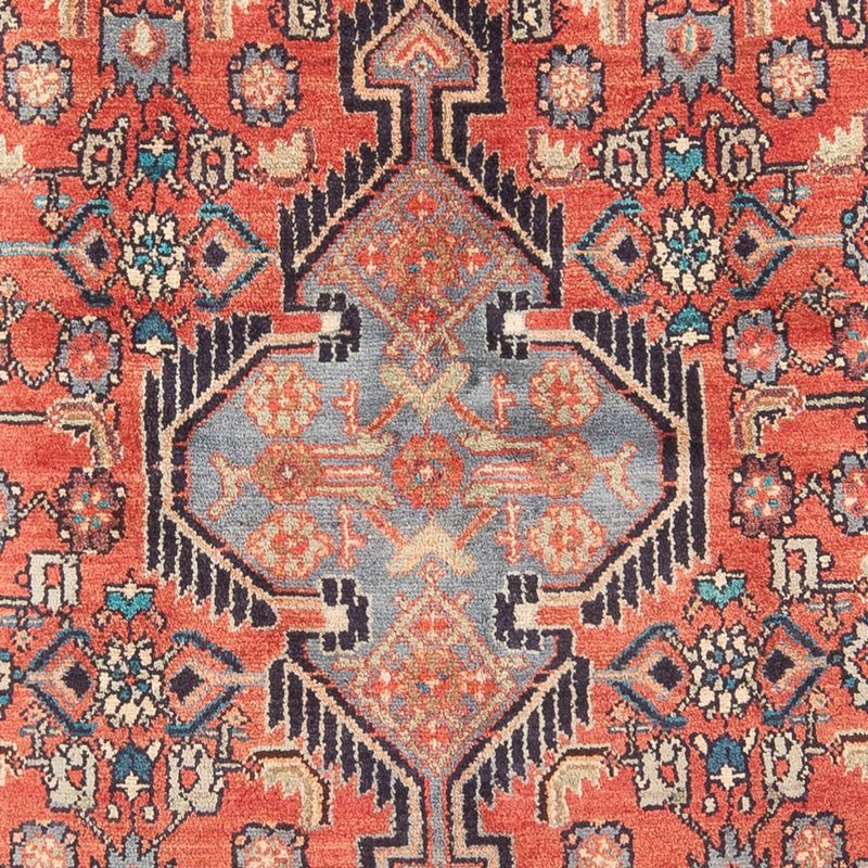 Hamadan Teppich 147x225cm - Perserteppich - rot