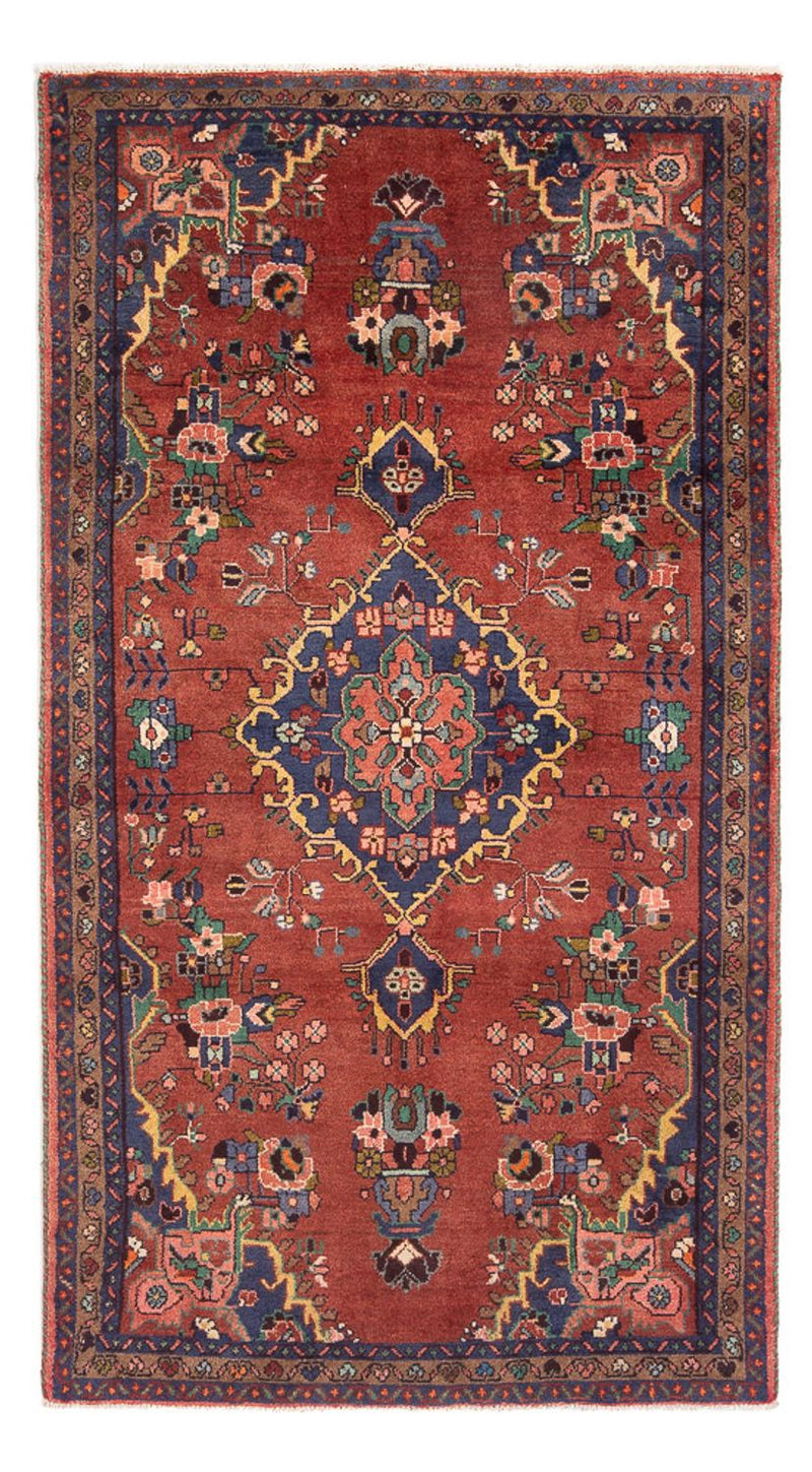 Hamadan Teppich 118x212cm - Perserteppich - rot