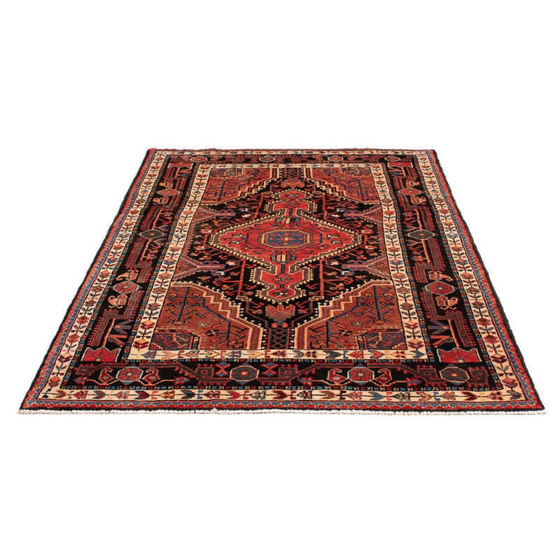 Hamadan Teppich 125x212cm - Perserteppich - dunkelblau