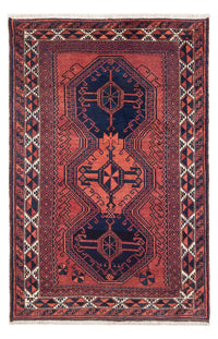 Hamadan Teppich 125x196cm - Perserteppich - rot – product image