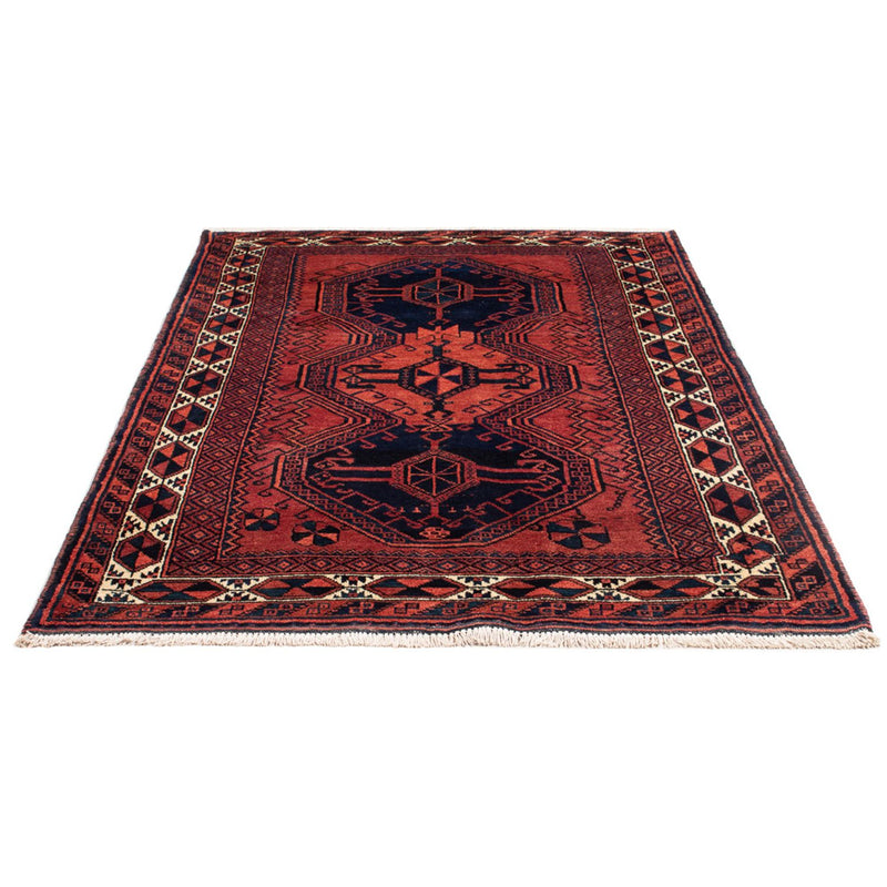 Hamadan Teppich 125x196cm - Perserteppich - rot