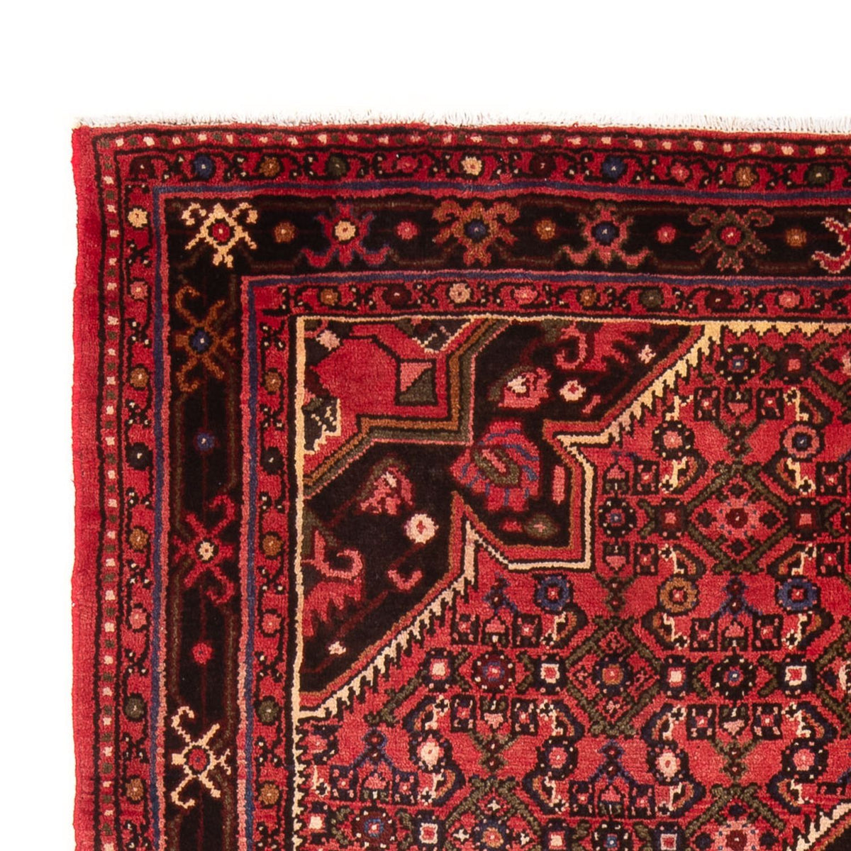 Hamadan Teppich 156x225cm - Perserteppich - rot