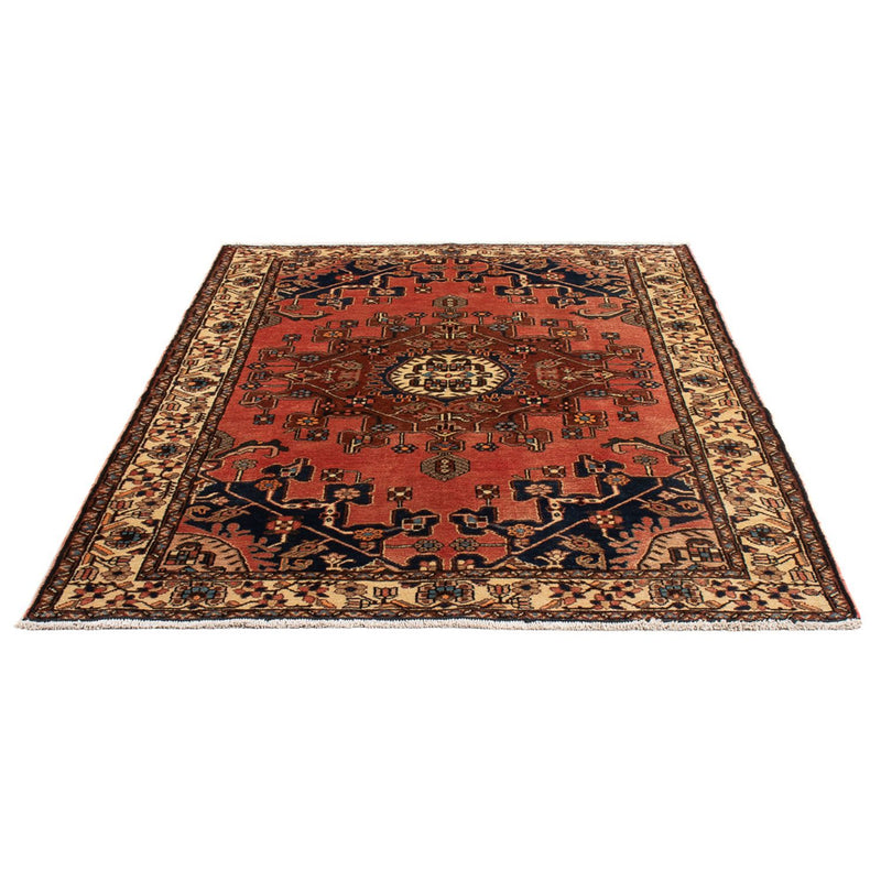 Hamadan Teppich 132x197cm - Perserteppich - rot