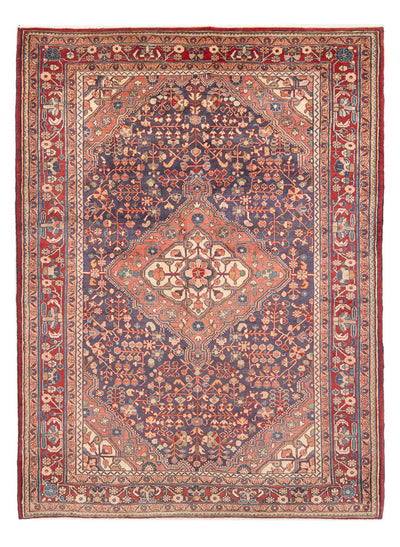 Hamadan Teppich 138x207cm - Perserteppich - blau