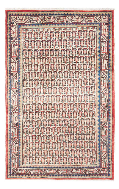 Hamadan Teppich 125x216cm - Perserteppich - rot