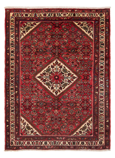 Hosseinabad Teppich 147x195cm - Perserteppich - rot