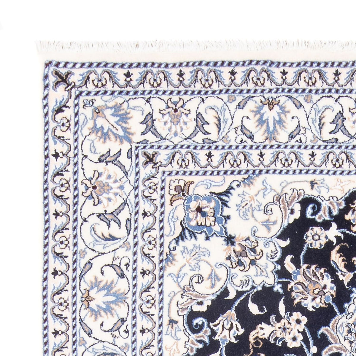 Perserteppich - Nain - Royal - 145 x 207 cm - dunkelblau