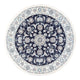 Nain Teppich 150x150cm - Perserteppich - dunkelblau